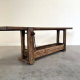 Large antique carpenters working table