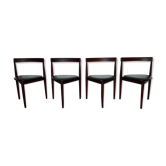Ensemble de quatre chaises tripodes par Hans Olsen pour Frem Rojle