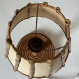 Vintage rattan lamp from the 60s
