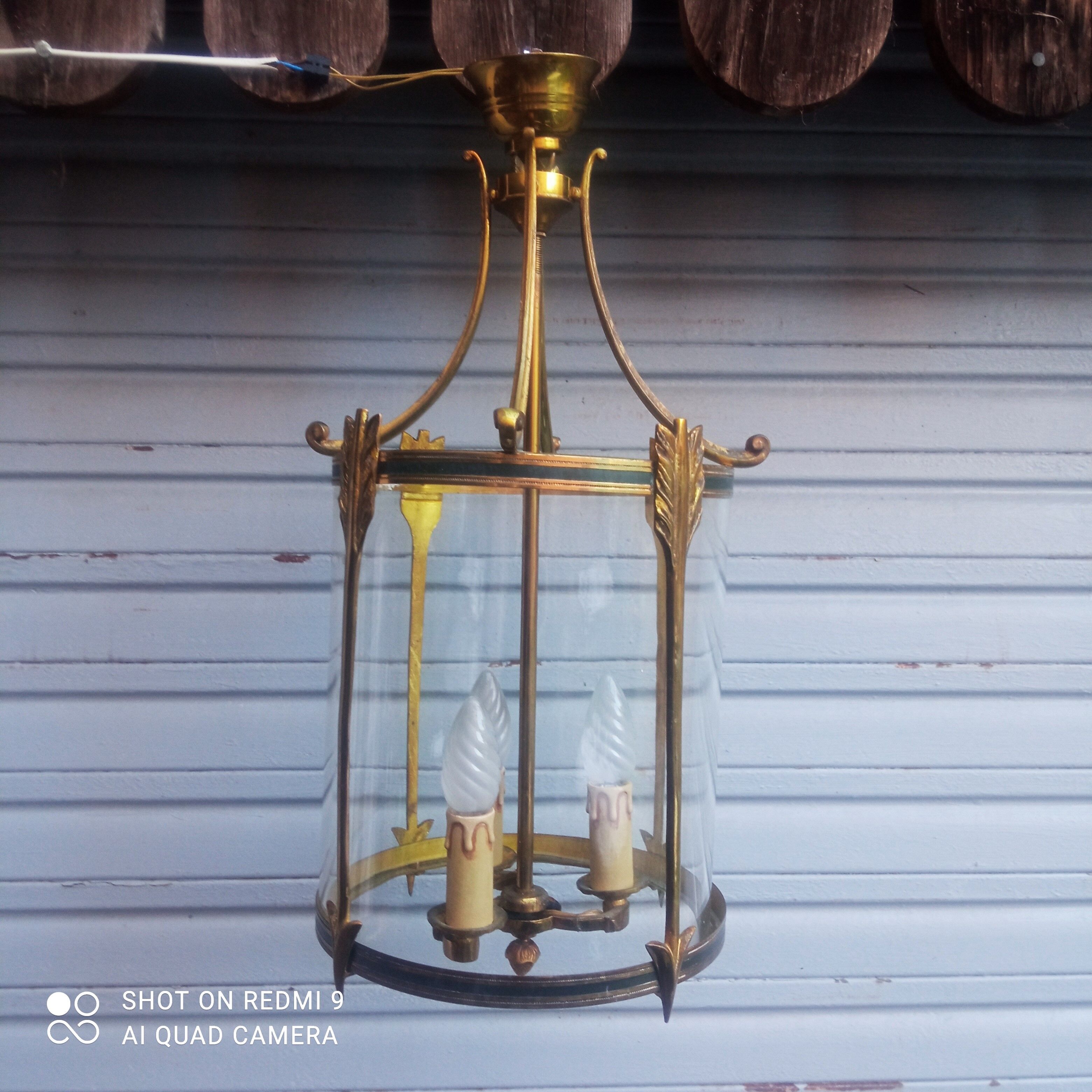 Bronze and brass lantern in Empire style - 4,400 kg!