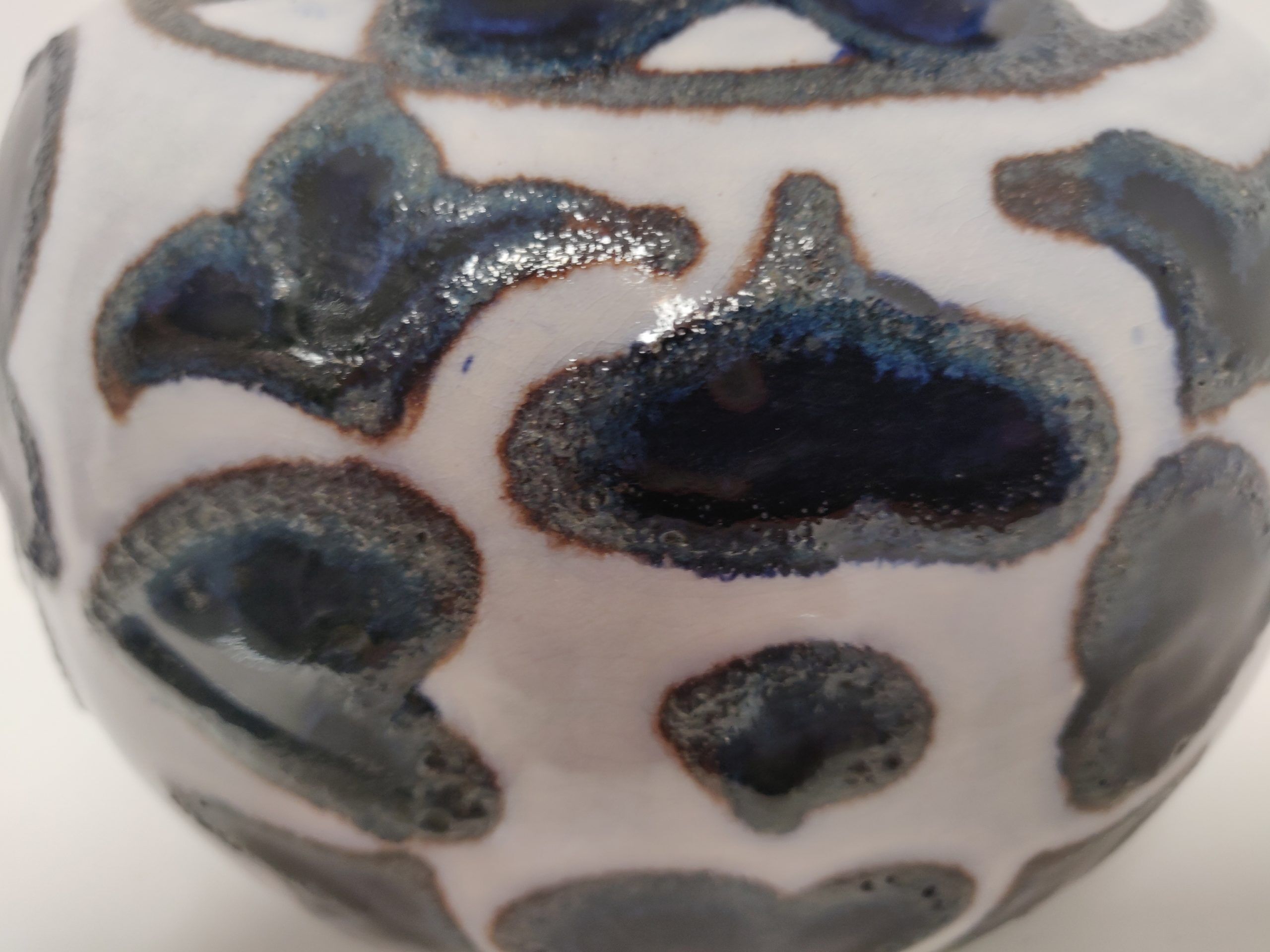 Vase West-Germany blue tones
