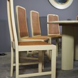 Table and 6 chairs by Mario Sabot from the 70s