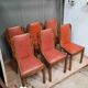 Series of 6 art deco chairs