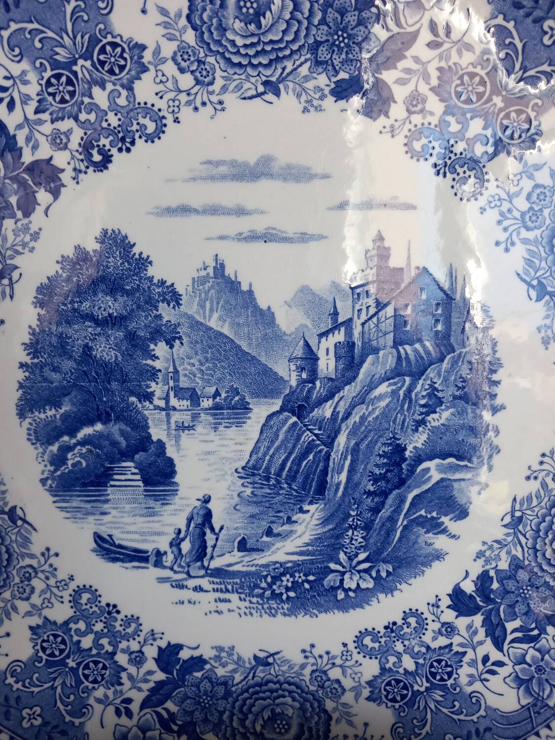 Service dessert Burgenland Villeroy & Boch – Faïence bleue – Très bon