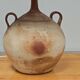 Modernist ceramic sandstone lamp with two handles from the 1950s