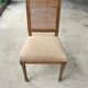 Set of 5 antique wooden and caned chairs.