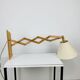 60s accordion wall light, pine