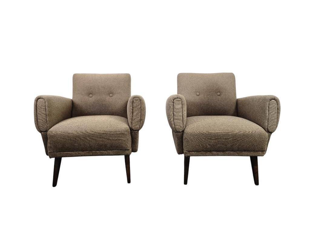 set of 2 vintage armchairs / individual armchairs / small armchairs