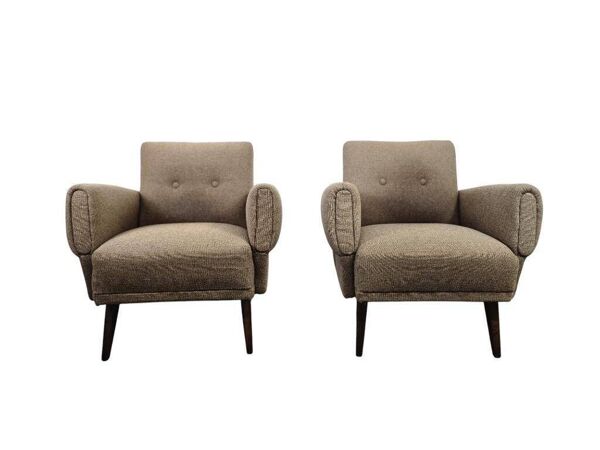 ensemble de 2 fauteuils vintage / fauteuils individuels / petits fauteuils