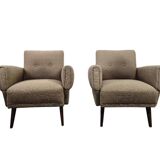 set of 2 vintage armchairs / individual armchairs / small armchairs