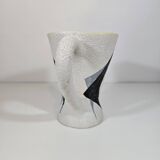 ceramic pitcher by Jacques Sagan with abstract patterns, Vallauris