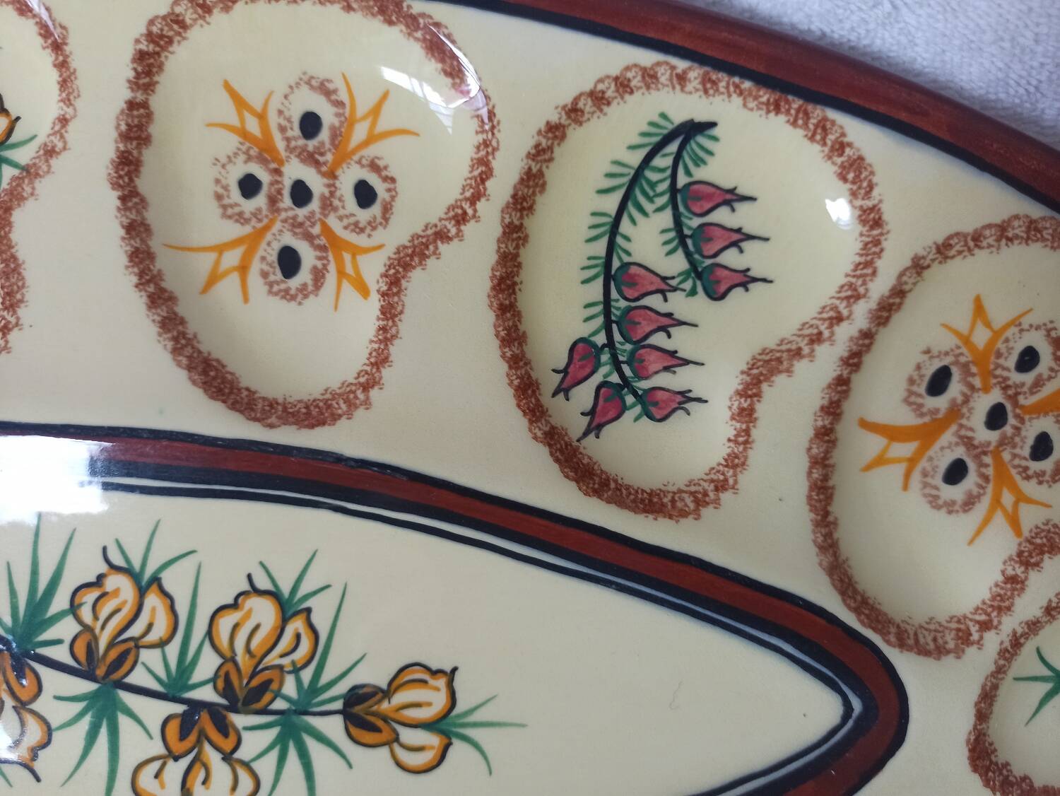 Oyster platter and 6 plates