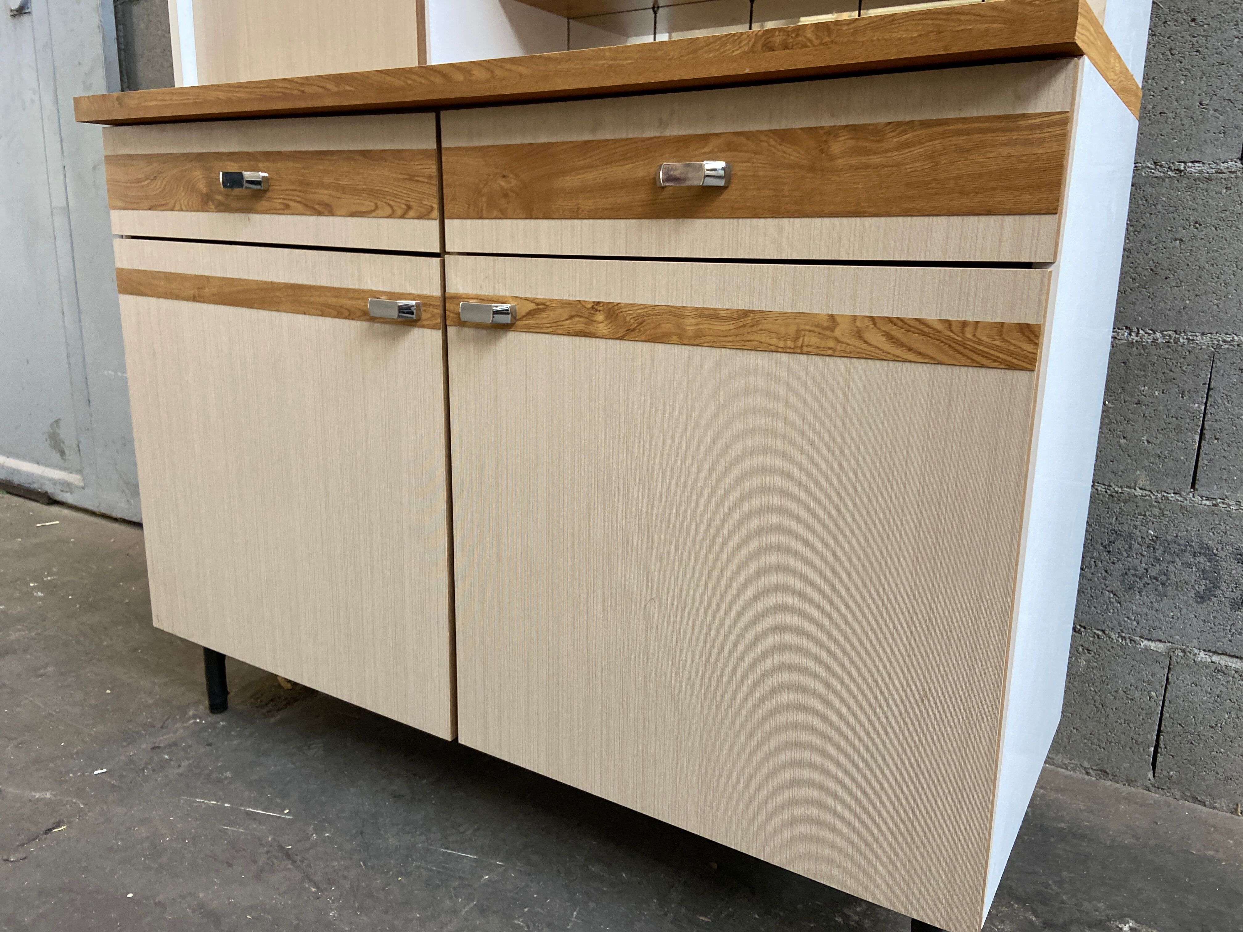 Vintage laminated kitchen buffet 1980s