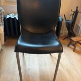 4 Philippe Starck Cheap Chic Leather chairs