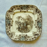 Set of 2 English earthenware plates Copeland spode's Byron