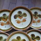 7 Assiettes dessert Gien L1 / 200113