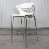 Kicca Stool High Stool from Kastel in White plastic