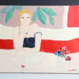 Tableau huile sur toile Robert Delval Oeuvre d'art Peinture