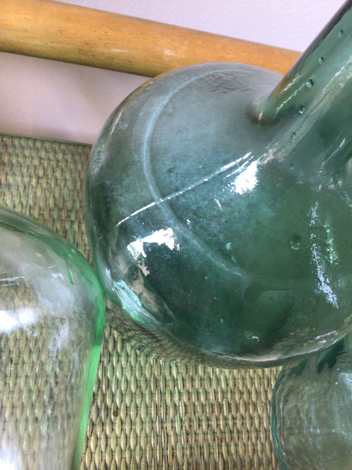 Set of 4 glass cylinders