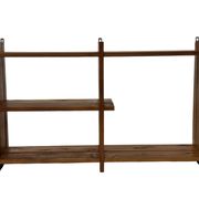 Vintage Wall shelf rack Pinewood wood 70s design
