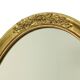 Hollywood Regency Golden Mirror Oval Deknudt Classic