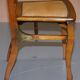 Chaise pliante militaire rare circa 1890 en fruitwood massif avec ferrure en laiton