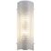Clear rectangular Murano glass wall sconce