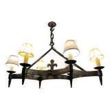 Brutalist style chandelier