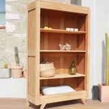 Vintage compass foot bookcase