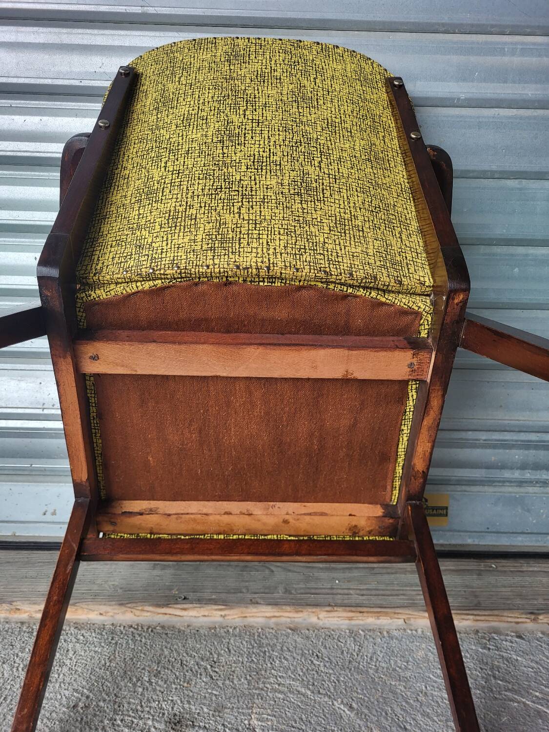 Vintage armchair circa 1950, model 634 style, by Achille Decommère