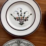 Mismatched antique plates