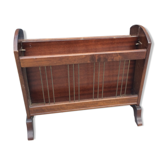 Mahogany magazine rack 1960