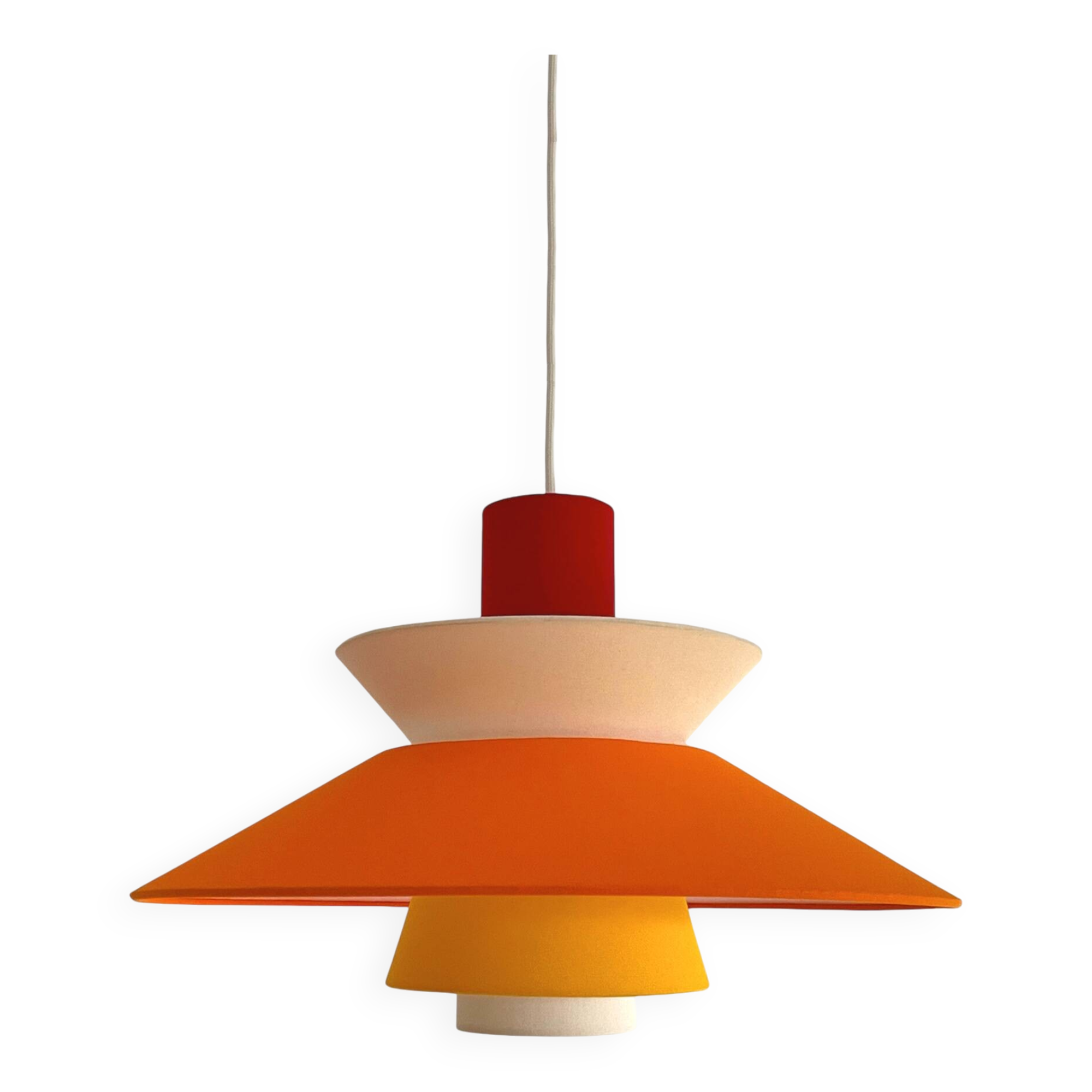 Suspension lamp the 5biose - minimalist design in fabric
