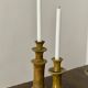 Tamegroute candlestick candlestick enamelled yellow ochre S H15 cm