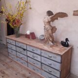 Industrial sideboard with 16 drawers