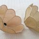 2 "flower" suspensions in vintage 1970s natural fibre.
