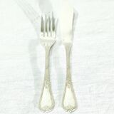 Christofle – 12-piece silver-plated fish cutlery set