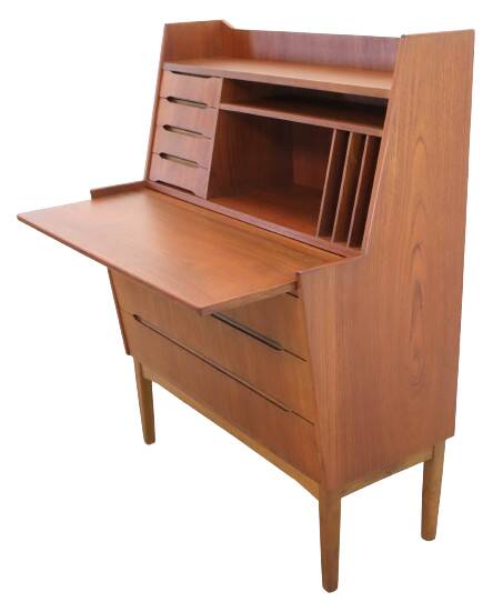 Deens design teak mid century  Secretaire 'Gilleleje'