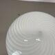 Large 38cm "swirl" murano glass ceiling wall light by vetri murano, italy, 1970s