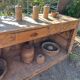 Exceptional antique counter 220 cm