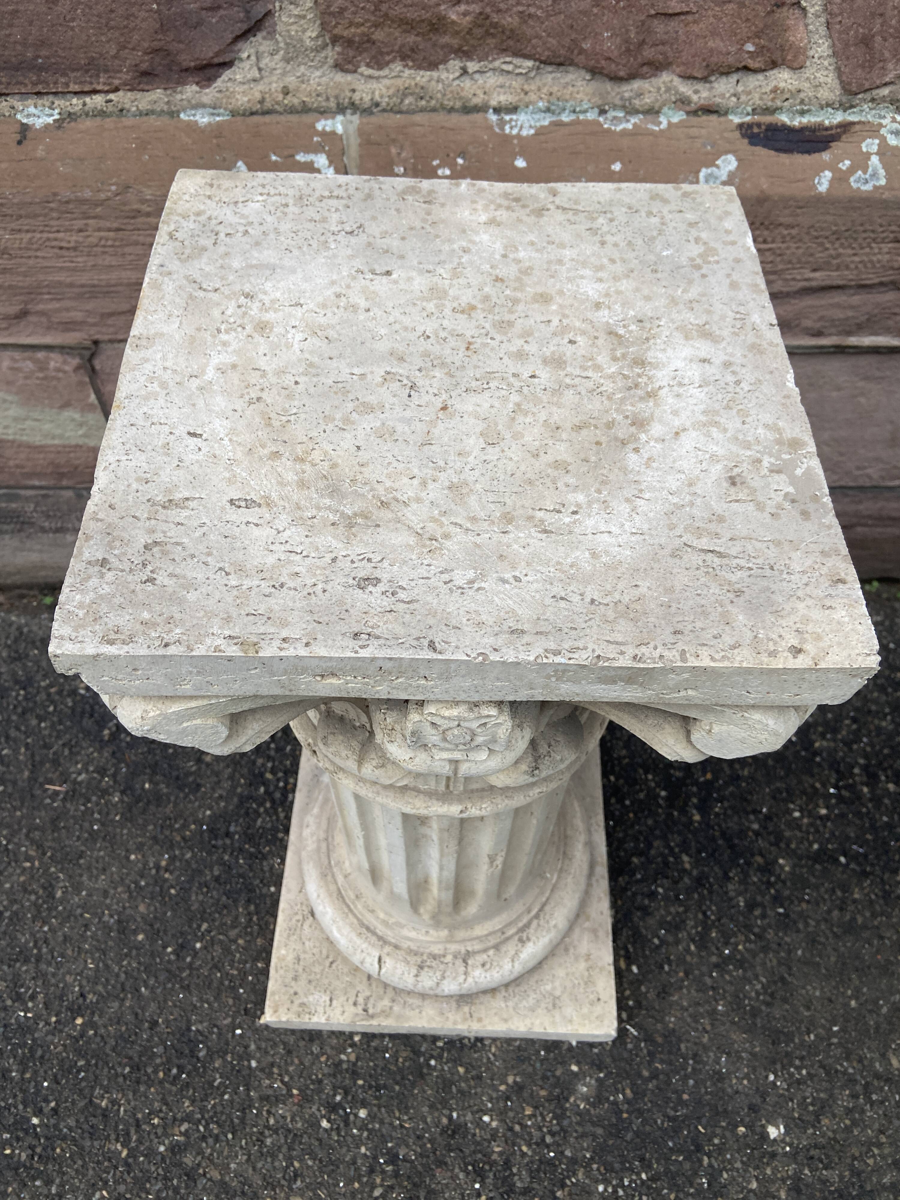 Corinthian stone column