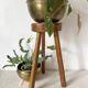 Tabouret de ferme tripode , porte plante