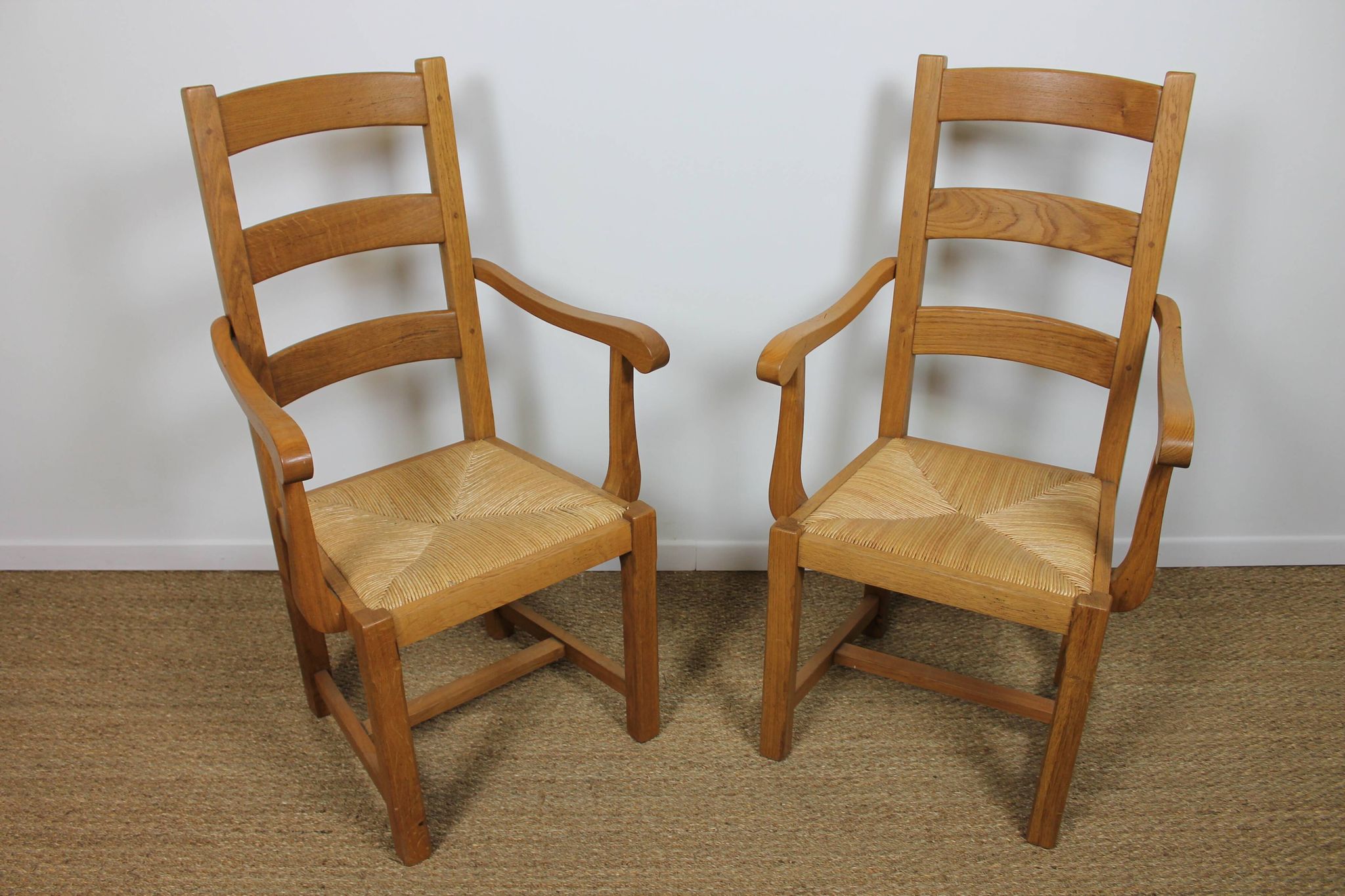Pair of ardèchois armchairs