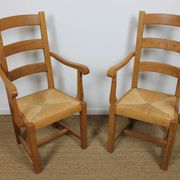 Pair of ardèchois armchairs