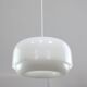 Italian White Medusa Pendant Brass Edition by Luigi Massoni for Guzzini, 1970s