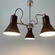 A Space Bordeaux ceiling light with 3 arms, 1970s, Germany