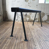 Handcrafted metal patinated bench