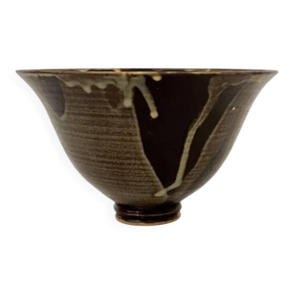 Bowl / Japanese-style empty pocket fine ceramic handmade and signed