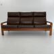 Mid-Century Leather 3-Seater Sofa by .L. Olsen & Søn, Denmark, 1960