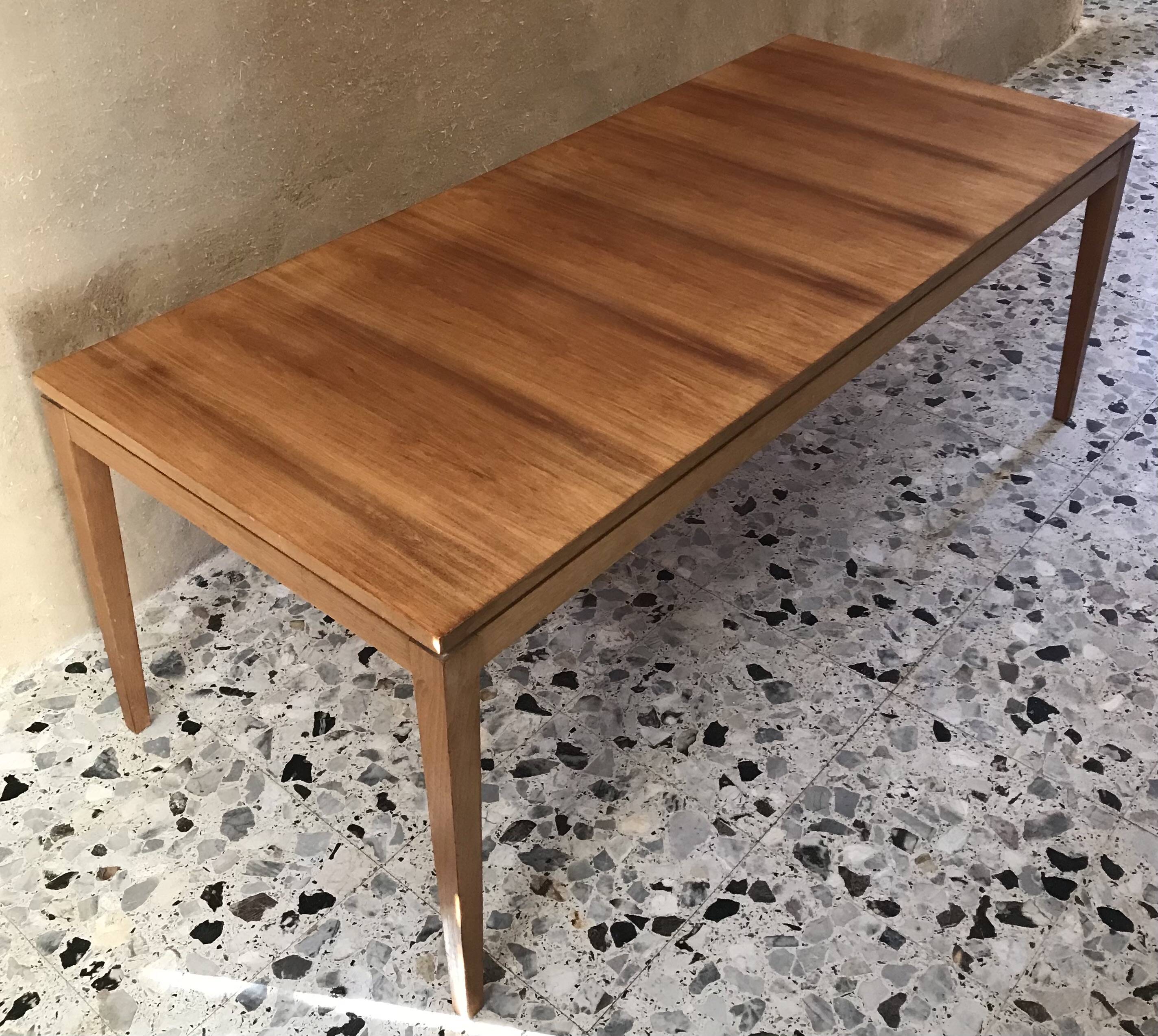 Vintage coffee table in light wood
